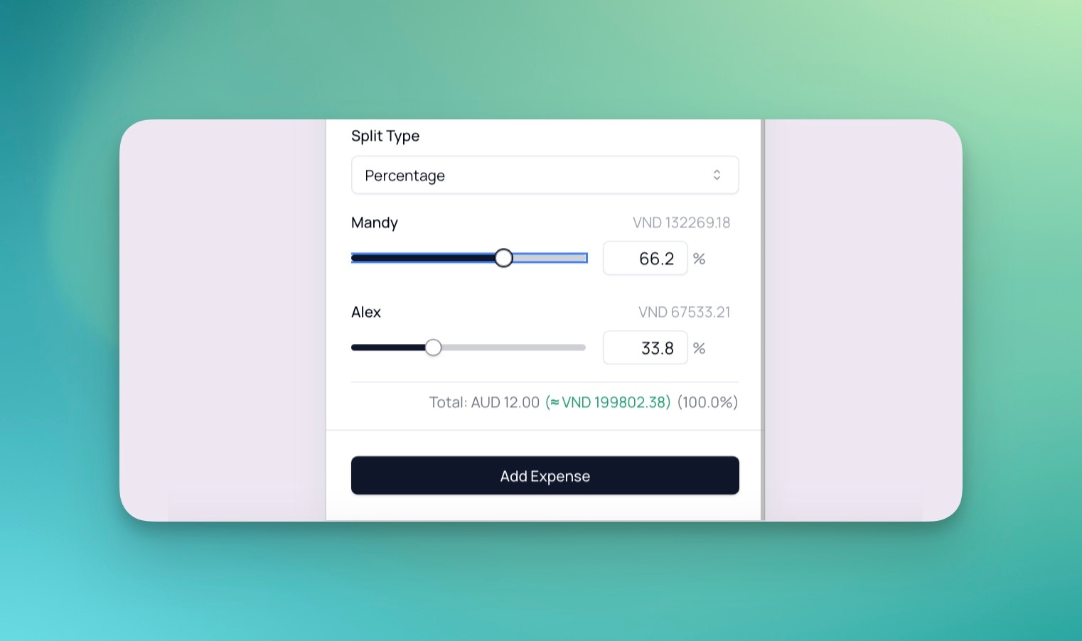 Introducing Precise Expense Splitting: More Flexibility Than Ever