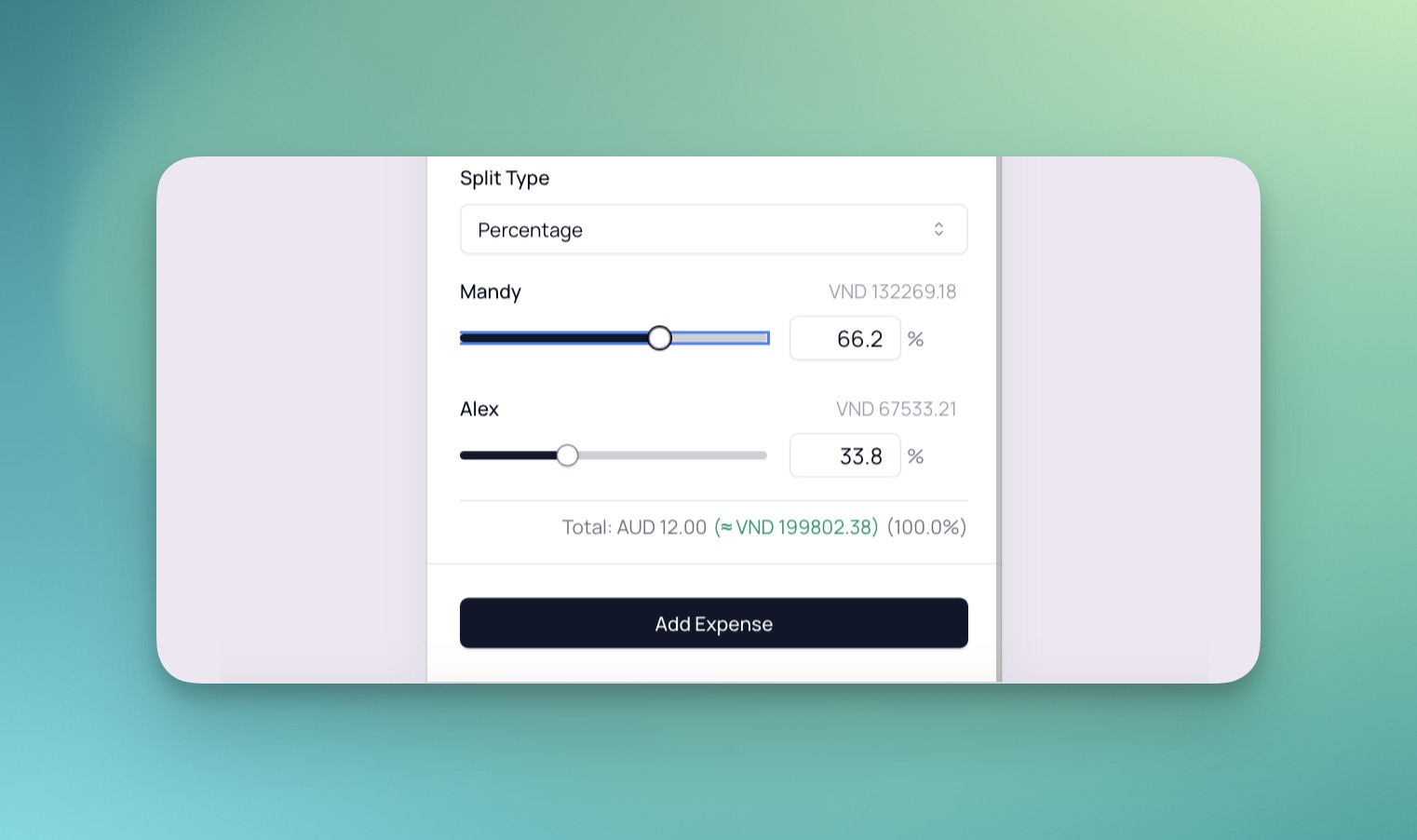 Introducing Precise Expense Splitting: More Flexibility Than Ever